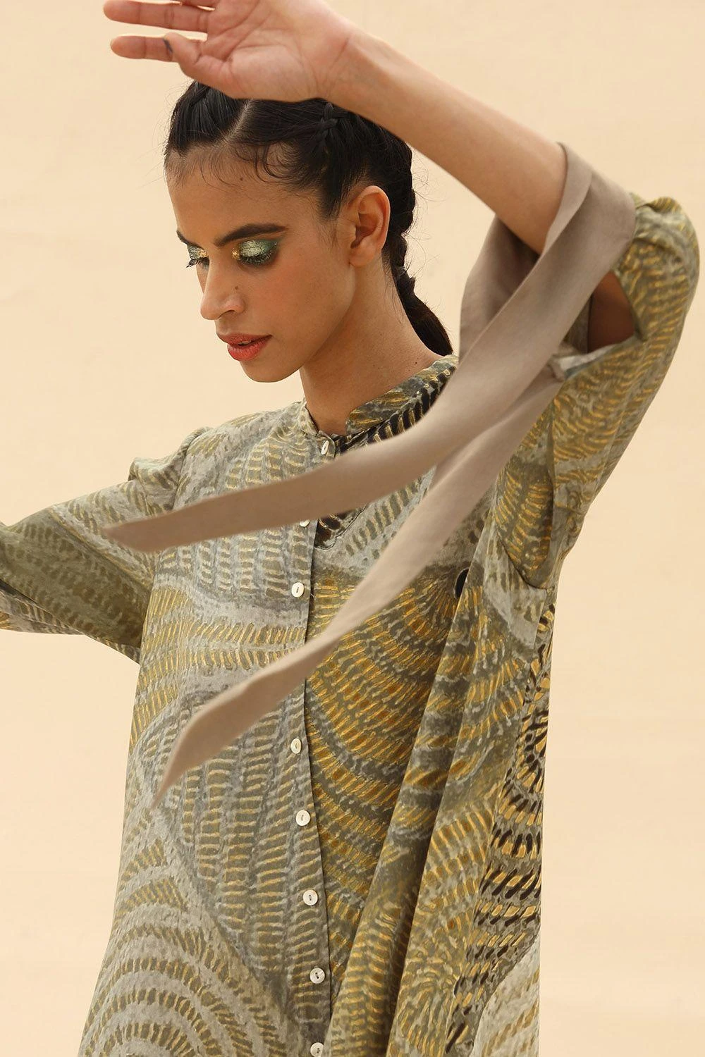 Abhishek Sharma Tie & Dye Shirt Dress 5 Abhishek Sharma Tie & Dye Shirt Dress - Image 5