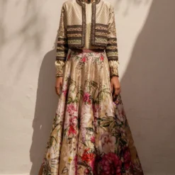 Rajdeep Ranawat High Neck Satin Top