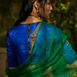 Medha Peacock Blue Panelled Lehenga Set -Cheap Drapvera Store s22 l blu 5