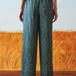 Ikai Teal Shibori Drawstring Pants -Cheap Drapvera Store sh pnt 2134bl 4