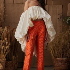 Shriya Som Silk Ikat Pants