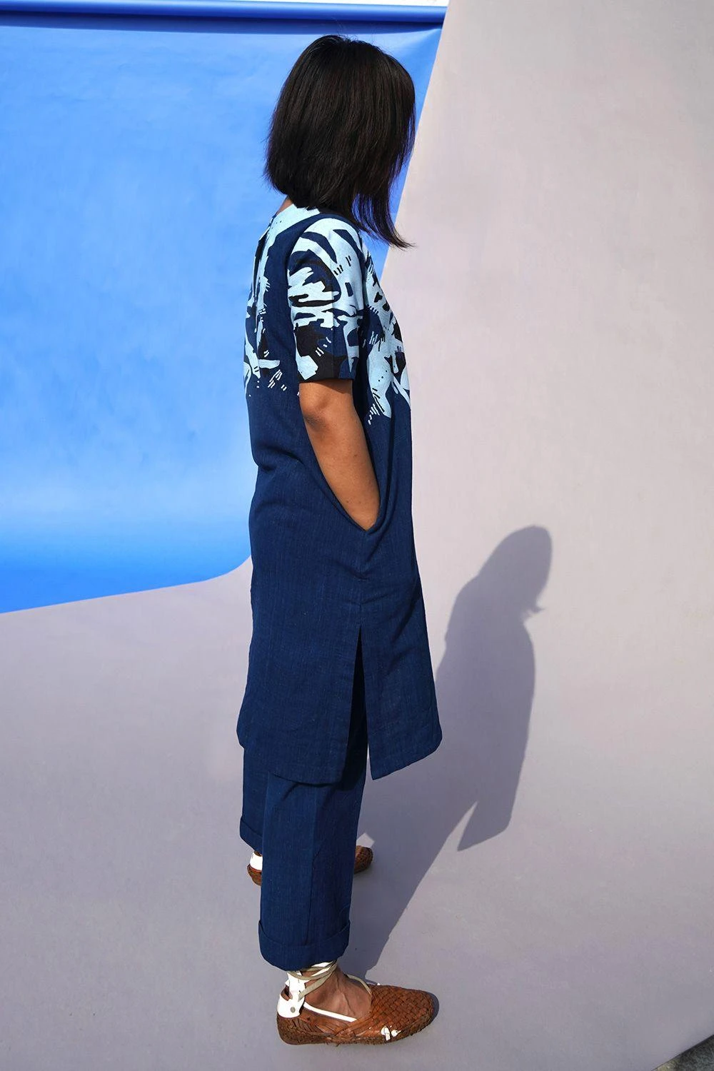 Indigo Bell Shaped Pants 2 Indigo Bell Shaped Pants - Image 2