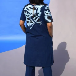 Indigo Bell Shaped Pants 5 Indigo Bell Shaped Pants -Cheap Drapvera Store sks2111 3