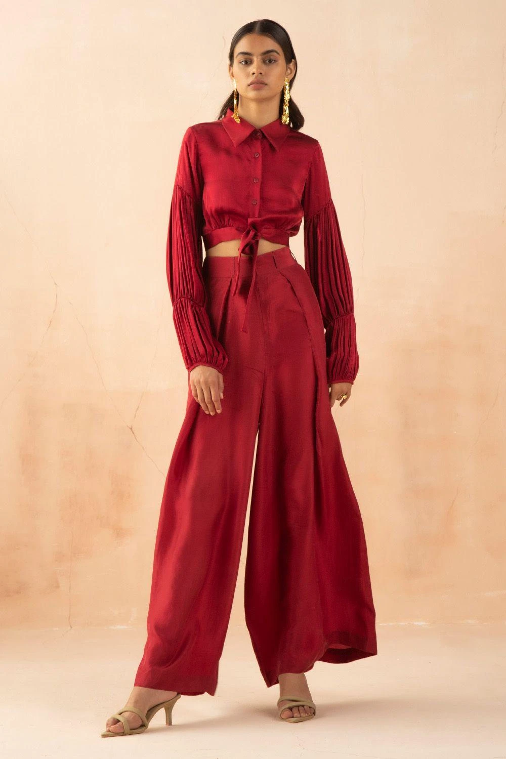 APZ Cranberry Silk Pants 1 APZ Cranberry Silk Pants