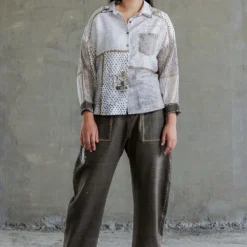 Sunira Designs Hand Block Printed Chanderi Shirt