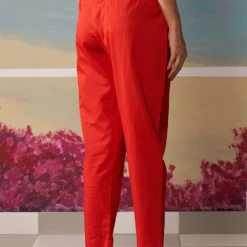 Ikai Red Tapered Pants -Cheap Drapvera Store ttp1001r 3