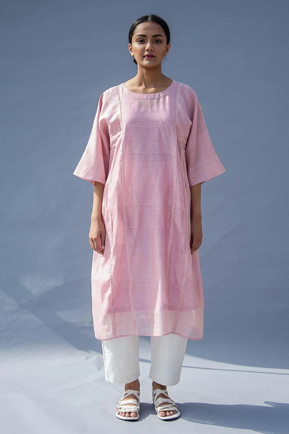 SWGT Pink Drop Sleeve Dress 1 SWGT Pink Drop Sleeve Dress