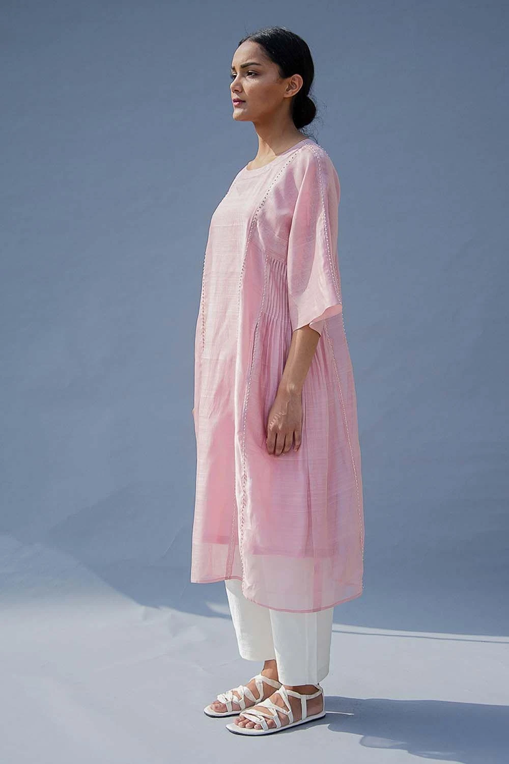 SWGT Pink Drop Sleeve Dress 3 SWGT Pink Drop Sleeve Dress - Image 3