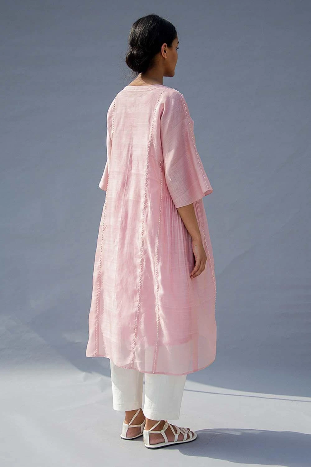 SWGT Pink Drop Sleeve Dress 4 SWGT Pink Drop Sleeve Dress - Image 4