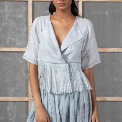 Urvashi Kaur Tie & Dye Kota Cotton Core Top