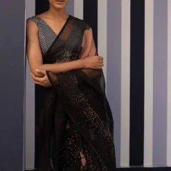 YAM Black Striped Blouse